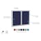 Ghent Enclosed Bulletin Board, 2 Door, Fabric, 3 ft H x 5 ft W, Blue PA23660F-93 - alternate 3